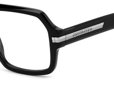 Men Premium Dsquared2 Eyeglasses: D2 0162 - Black - SpecSMART Eye Clinic (Zoom View)